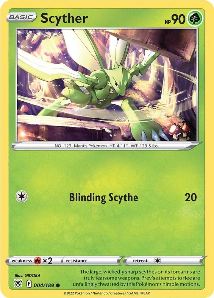 Scyther 004/189 (SWSH10: Astral Radiance)  | Good Games Adelaide SA