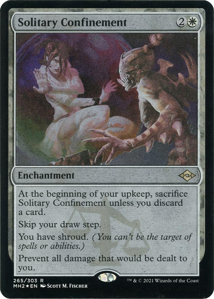 Solitary Confinement Foil Etched 265 (Modern Horizons 2)  - Foil | Good Games Adelaide SA