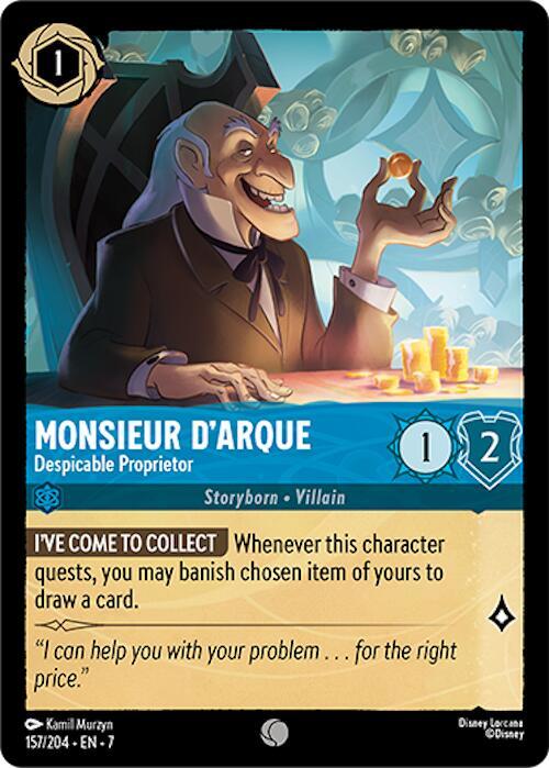 Monsieur DArque Despicable Proprietor 157/204 (Archazia's Island)  | Good Games Adelaide SA