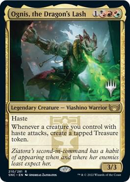 Ognis the Dragons Lash 210 (Promo Pack: Streets of New Capenna)  - Foil | Good Games Adelaide SA
