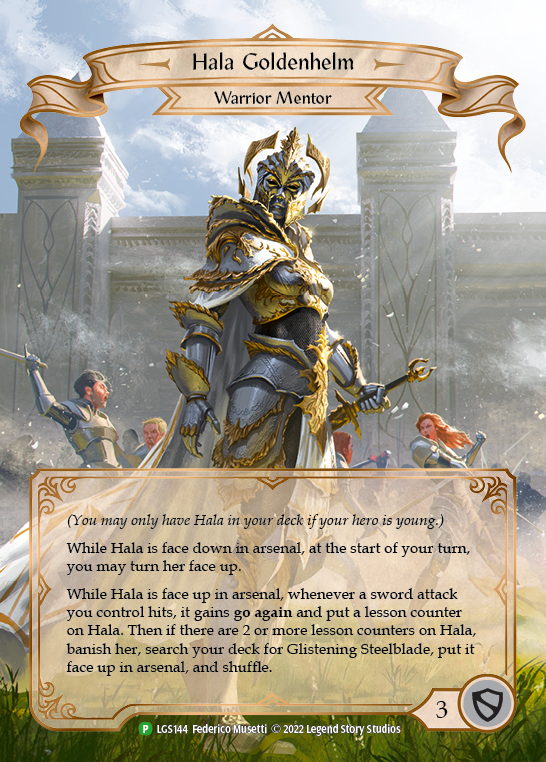 Hala Goldenhelm [LGS144] (Promo)  Rainbow Foil | Good Games Adelaide SA