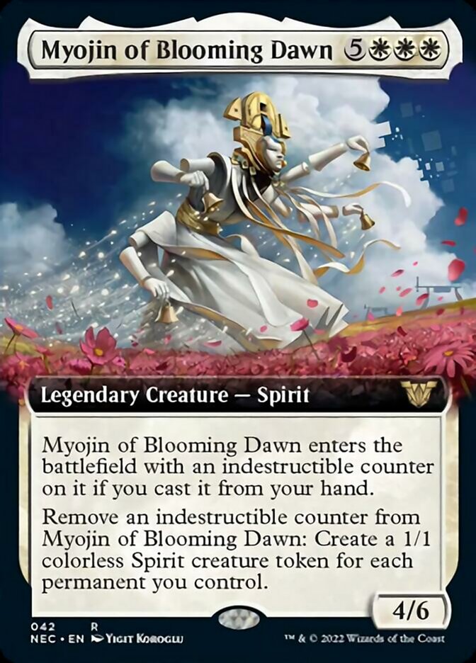 Myojin of Blooming Dawn (Extended) [Kamigawa: Neon Dynasty Commander] | Good Games Adelaide SA