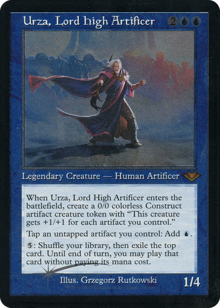 Urza, Lord High Artificer 11 (Modern Horizons)  - Retro Etched Foil | Good Games Adelaide SA