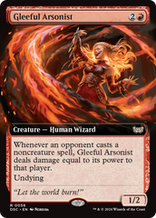 Gleeful Arsonist (Extended Art) [Duskmourn: House of Horror Commander] | Good Games Adelaide SA