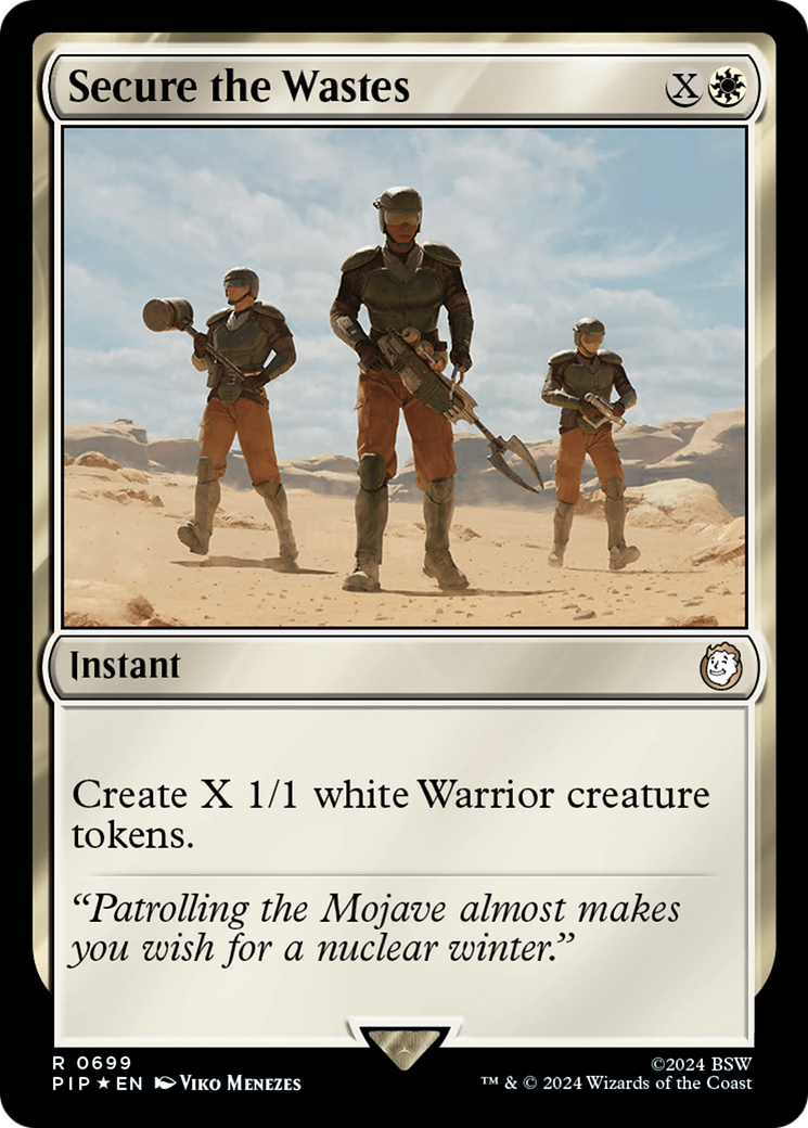 Secure the Wastes (Surge Foil) [Fallout] | Good Games Adelaide SA