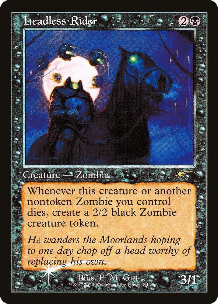Headless Rider Retro Frame 844 (Secret Lair Drop Series)  - Foil | Good Games Adelaide SA