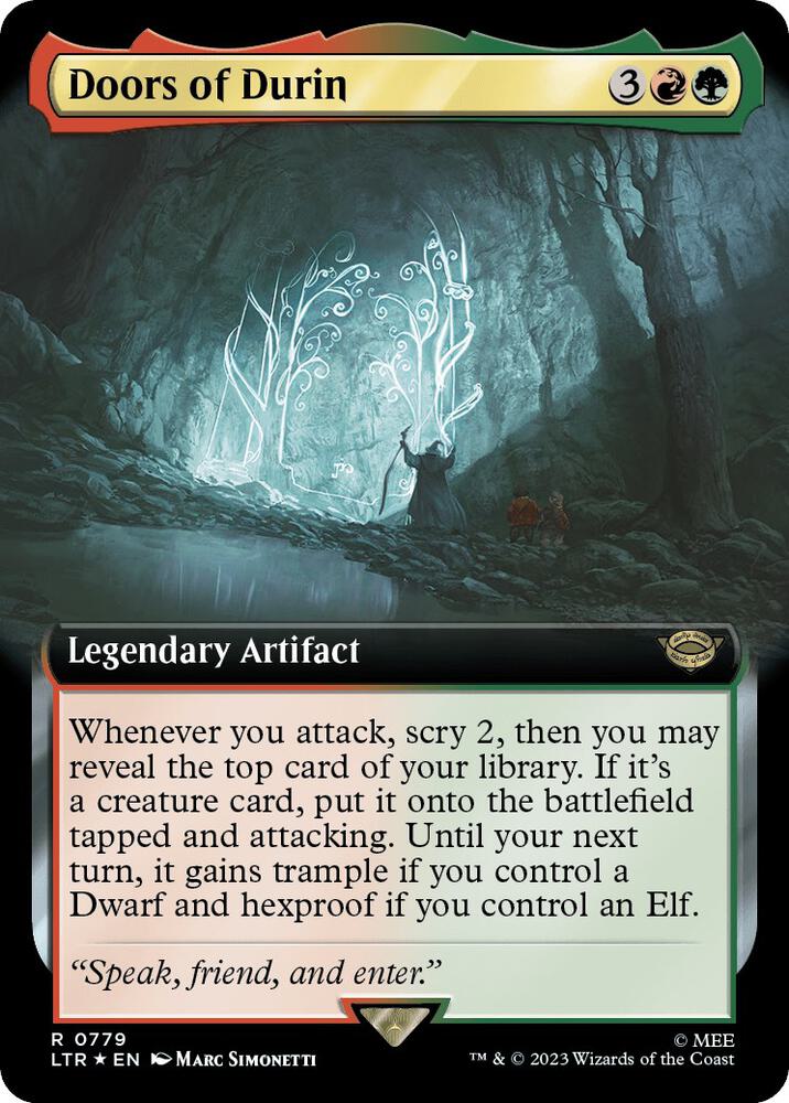 Doors of Durin 779 (Universes Beyond: The Lord of the Rings: Tales of Middle-earth)  - Extended Art Surge Foil | Good Games Adelaide SA