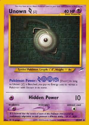 Unown [Z] (60/105) [Neo Destiny Unlimited] | Good Games Adelaide SA