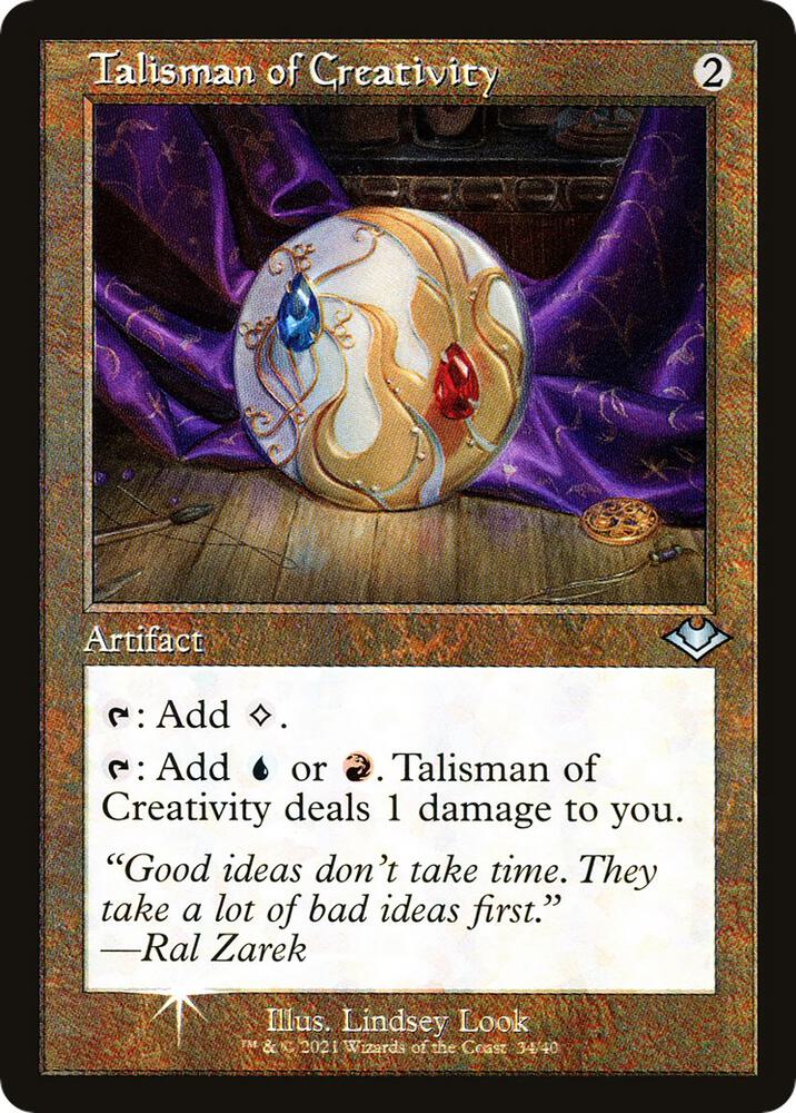 Talisman of Creativity 34/40 (Modern Horizons)  - Retro Foil | Good Games Adelaide SA