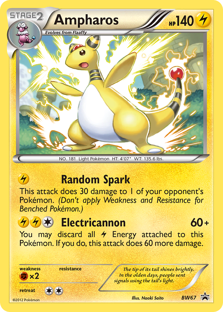 Ampharos (BW67) [Black & White: Black Star Promos] | Good Games Adelaide SA