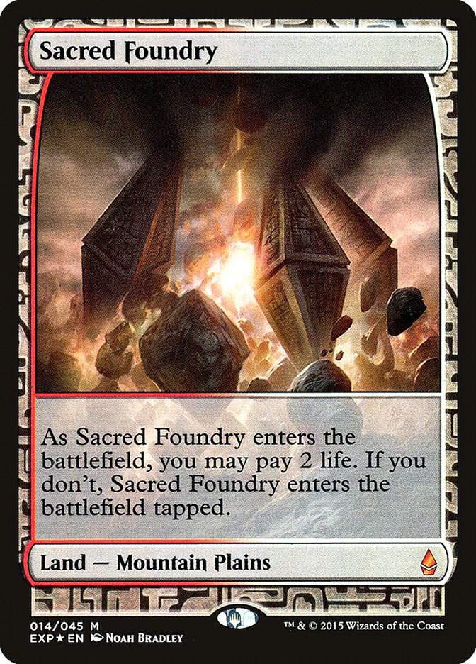 Sacred Foundry 14 (Zendikar Expeditions)  - Foil | Good Games Adelaide SA