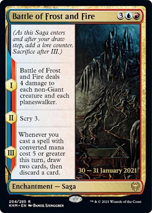 Battle of Frost and Fire 204 (Prerelease Cards)  - Foil | Good Games Adelaide SA