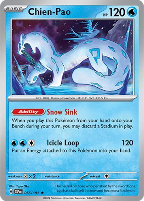 Chien-Pao 056/191 (SV08: Surging Sparks)  - Holofoil | Good Games Adelaide SA