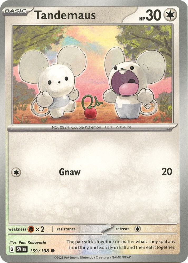 Tandemaus 159/198 (SV01: Scarlet & Violet Base Set)  | Good Games Adelaide SA