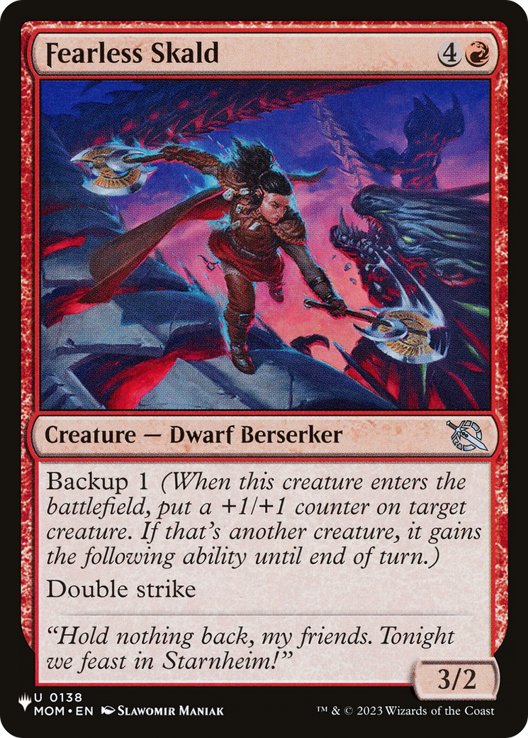 Fearless Skald [The List Reprints] | Good Games Adelaide SA