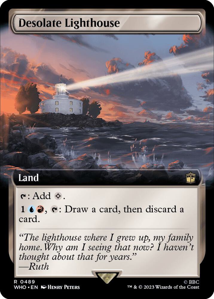 Desolate Lighthouse 489 (Universes Beyond: Doctor Who)  - Foil | Good Games Adelaide SA