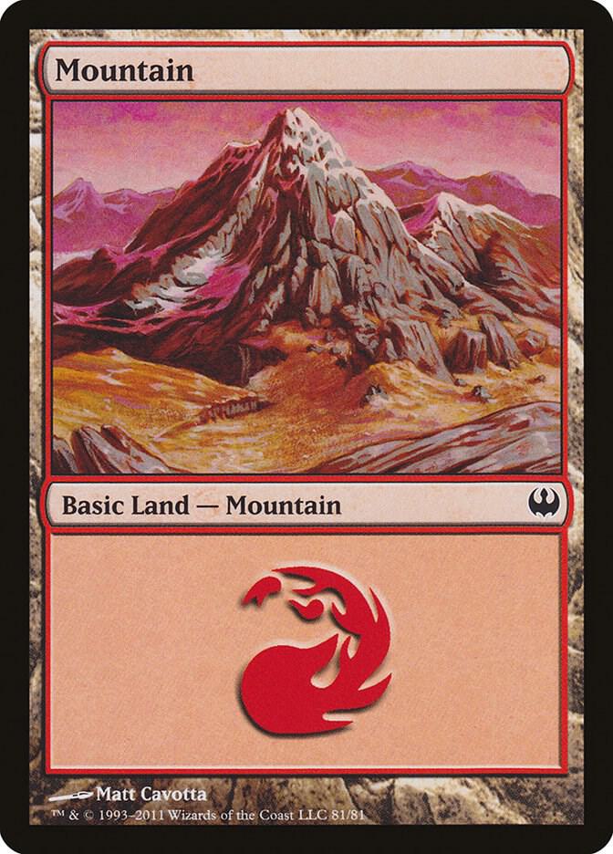 Mountain 81 (Duel Decks: Knights vs. Dragons)  | Good Games Adelaide SA