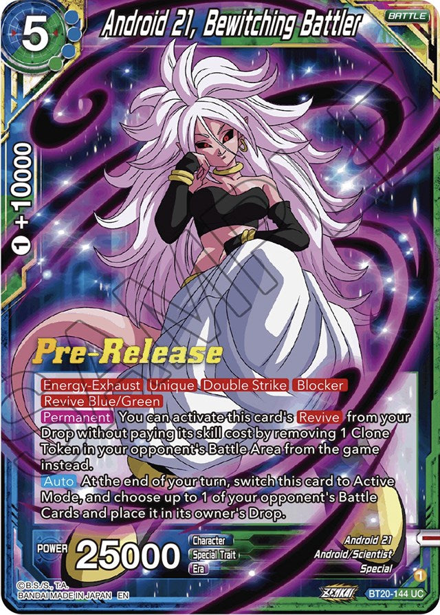 Android 21, Bewitching Battler (BT20-144) [Power Absorbed Prerelease Promos] | Good Games Adelaide SA