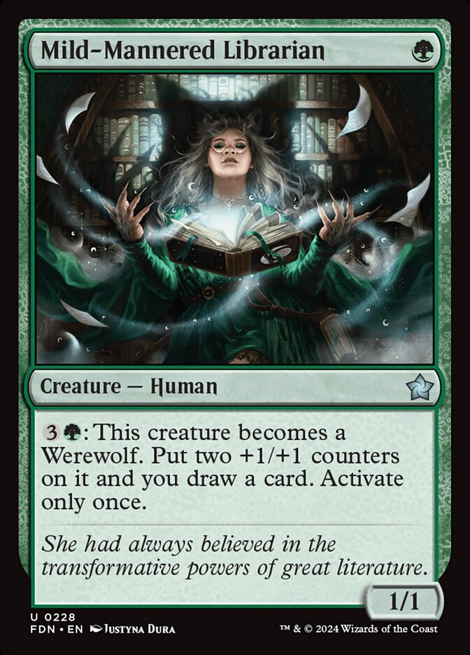 Mild-Mannered Librarian 228 (Foundations)  - Foil | Good Games Adelaide SA