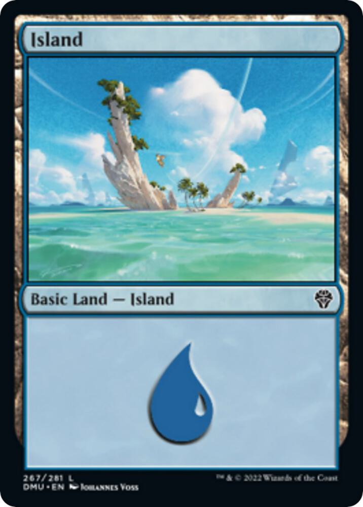 Island 267 267 (Dominaria United)  - Foil | Good Games Adelaide SA
