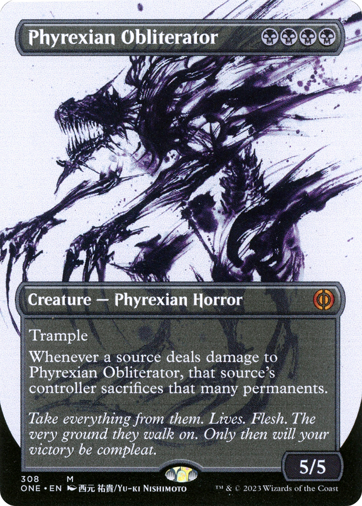 Phyrexian Obliterator (Borderless Ichor) [Phyrexia: All Will Be One] | Good Games Adelaide SA