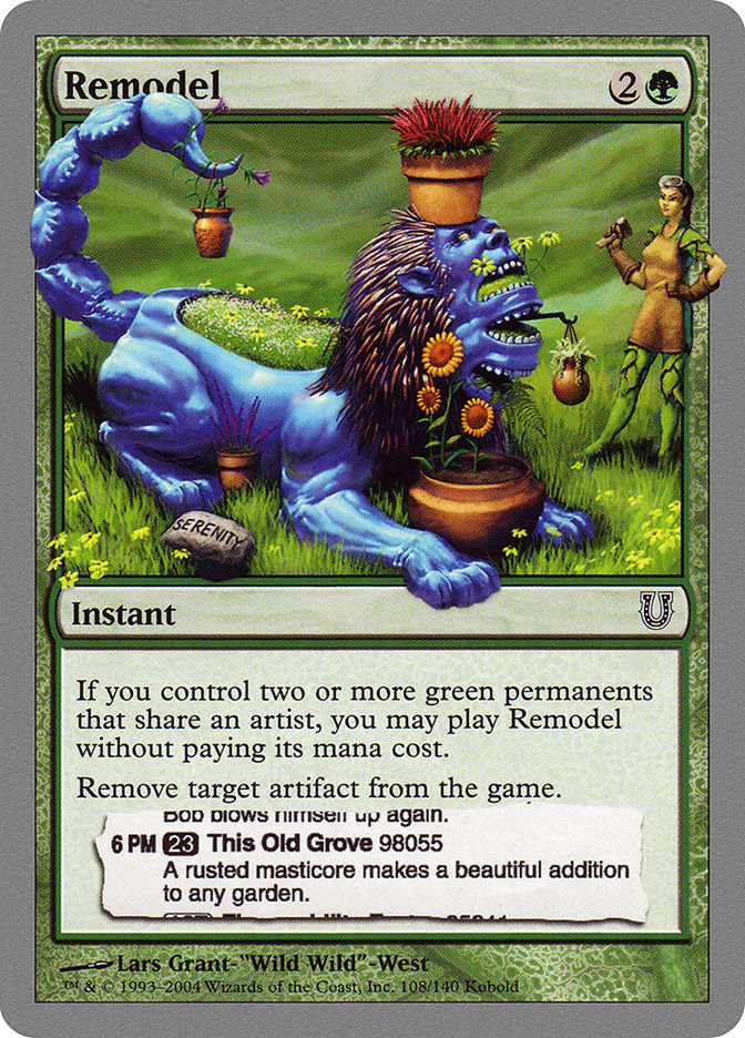 Remodel 108 (Unhinged)  - Foil | Good Games Adelaide SA