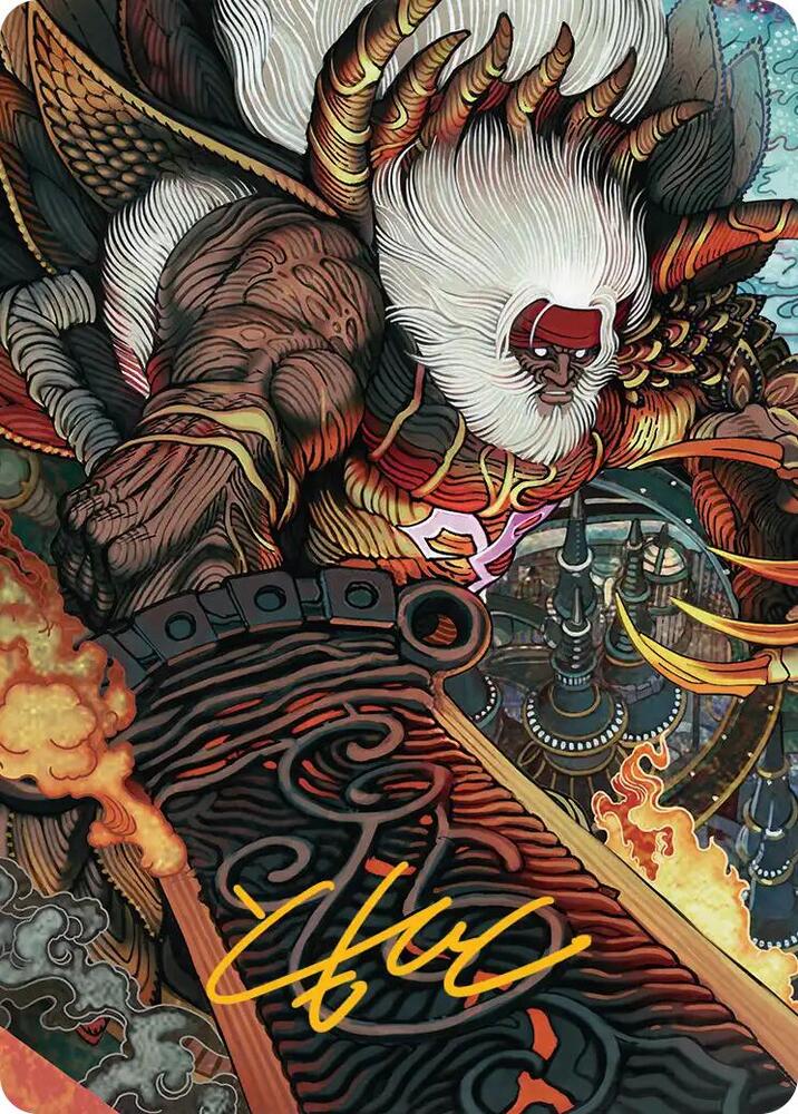 Braskas Final Aeon Art Card Gold Stamped Signature 39 (Art Series: FINAL FANTASY)  | Good Games Adelaide SA
