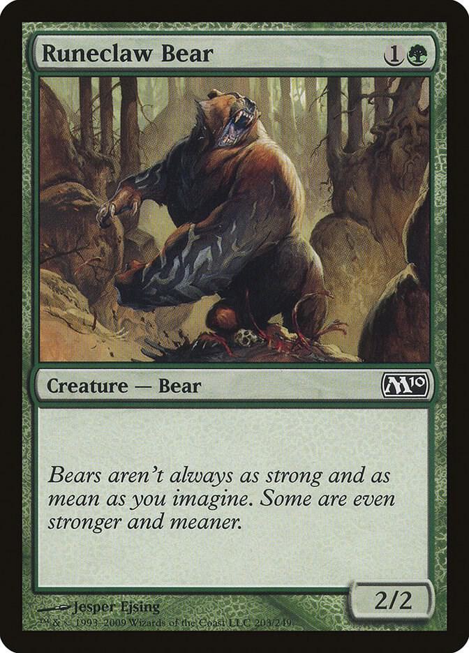 Runeclaw Bear 203/249 (Magic 2010 (M10))  | Good Games Adelaide SA