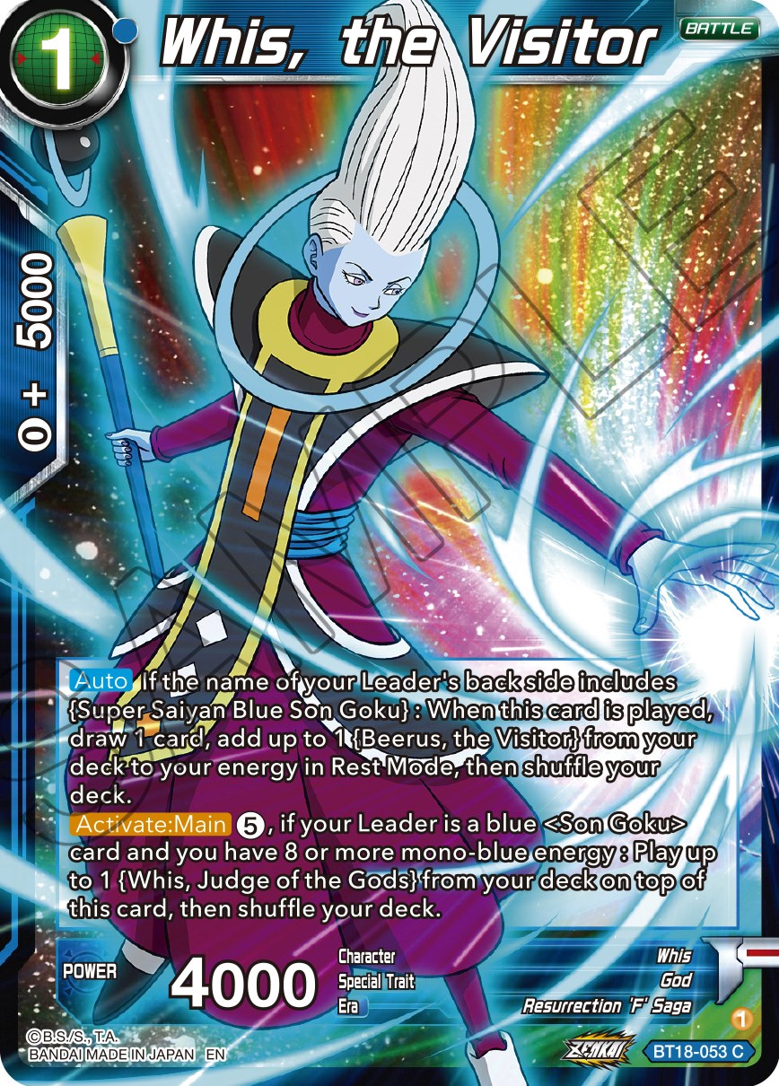 Whis, the Visitor (BT18-053) [Dawn of the Z-Legends] | Good Games Adelaide SA