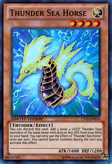 Thunder Sea Horse [CT10-EN016] Super Rare | Good Games Adelaide SA