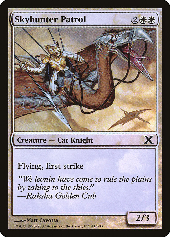 Skyhunter Patrol (Premium Foil) [Tenth Edition] | Good Games Adelaide SA