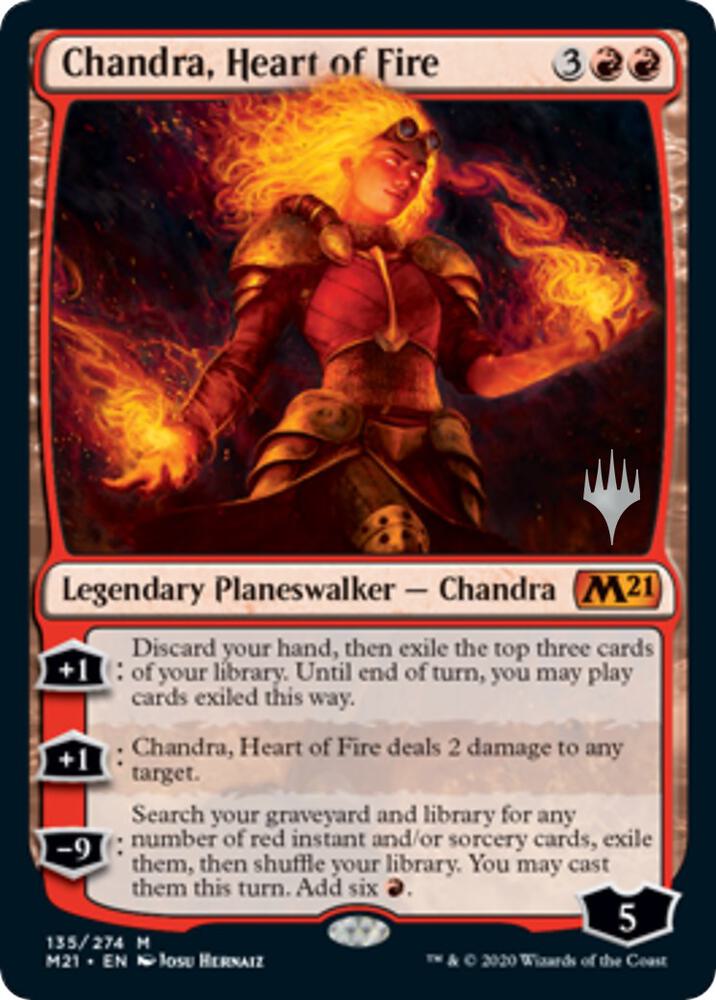 Chandra Heart of Fire 135 (Promo Pack: Core Set 2021)  | Good Games Adelaide SA