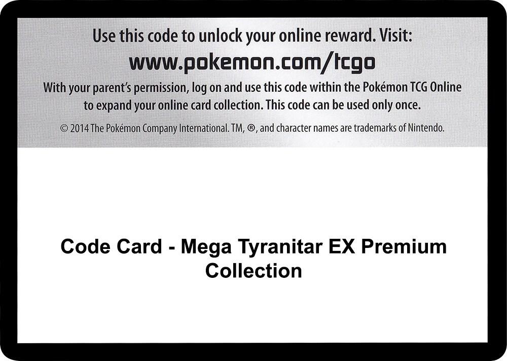 Code Card Mega Tyranitar EX Premium Collection  (SM - Guardians Rising)  | Good Games Adelaide SA
