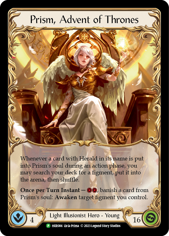 Prism, Advent of Thrones [HER084] (Promo)  Cold Foil | Good Games Adelaide SA