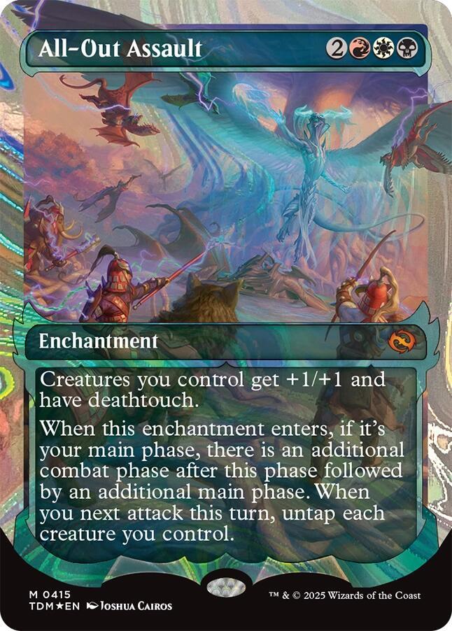 All Out Assault 415 (Tarkir: Dragonstorm)  - Foil | Good Games Adelaide SA