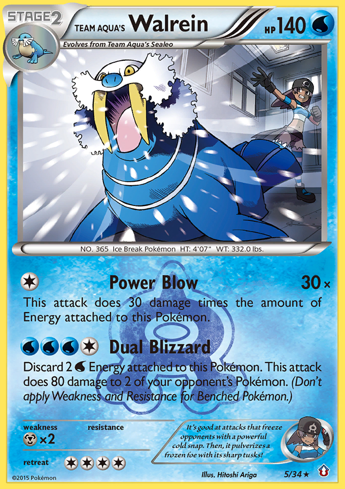 Team Aqua's Walrein (5/34) [XY: Double Crisis] | Good Games Adelaide SA