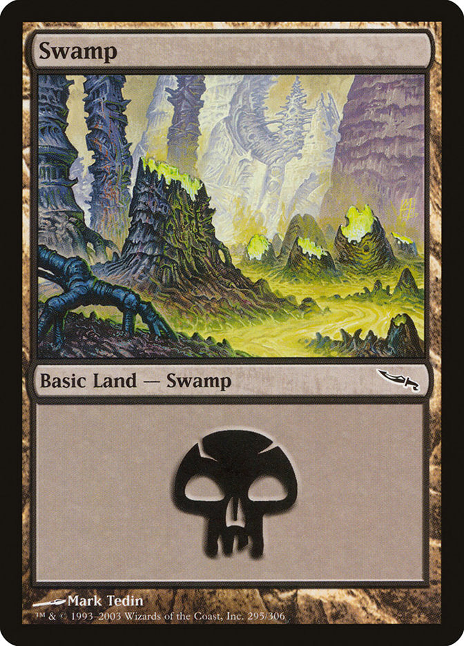 Swamp (295) [Mirrodin] | Good Games Adelaide SA