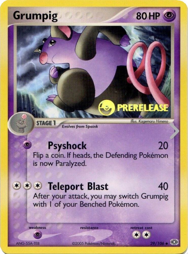 Grumpig Prerelease 29/106 (Nintendo Promos)  | Good Games Adelaide SA