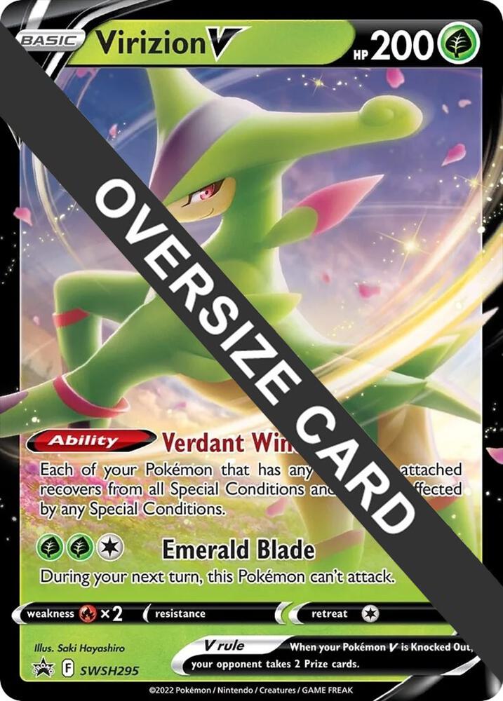 Virizion V SWSH295 SWSH295 (Jumbo Cards)  - Holofoil | Good Games Adelaide SA