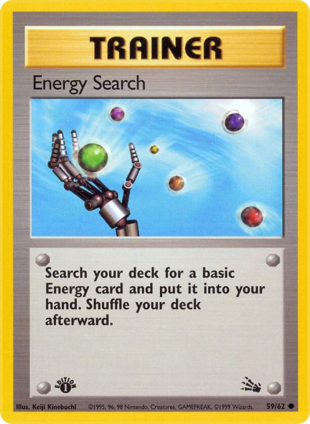 Energy Search 59/62 (Fossil)  - 1st Edition | Good Games Adelaide SA