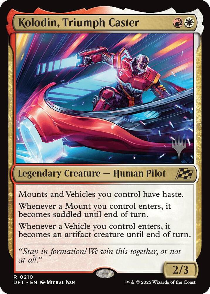 Kolodin Triumph Caster 210 (Promo Pack: Aetherdrift)  - Foil | Good Games Adelaide SA
