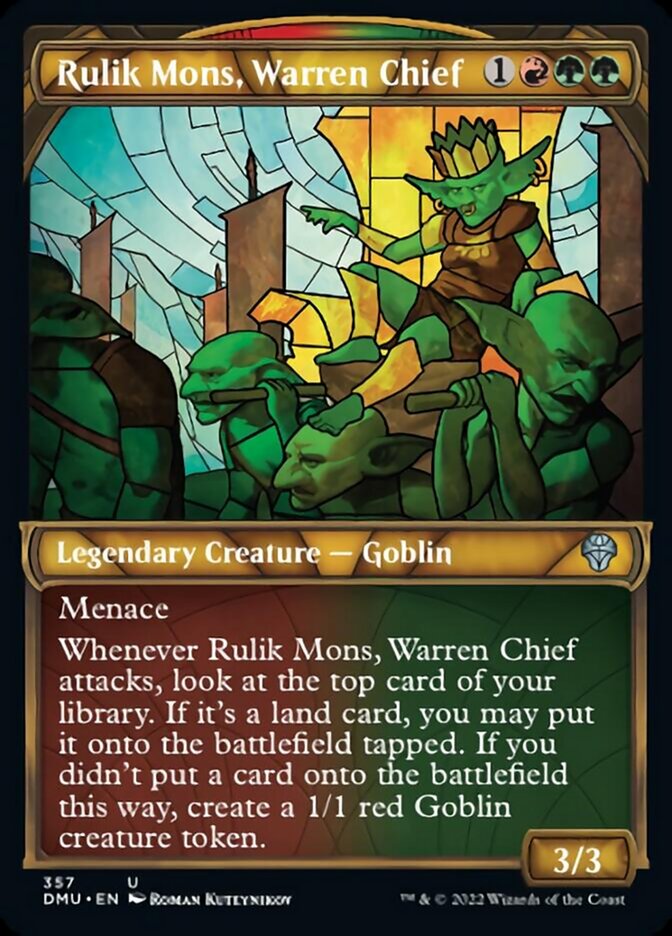 Rulik Mons, Warren Chief (Showcase Textured) [Dominaria United] | Good Games Adelaide SA