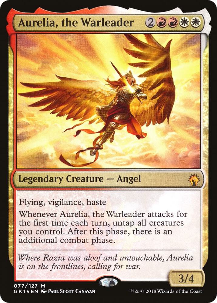 Aurelia, the Warleader 77 (Guilds of Ravnica: Guild Kits)  - Foil | Good Games Adelaide SA