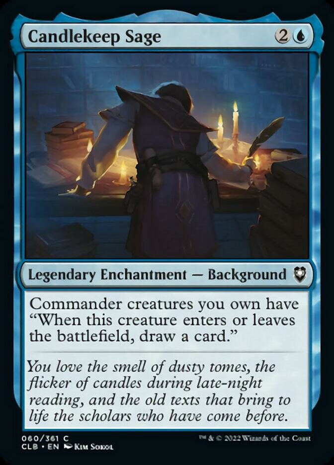 Candlekeep Sage [Commander Legends: Battle for Baldur's Gate] | Good Games Adelaide SA