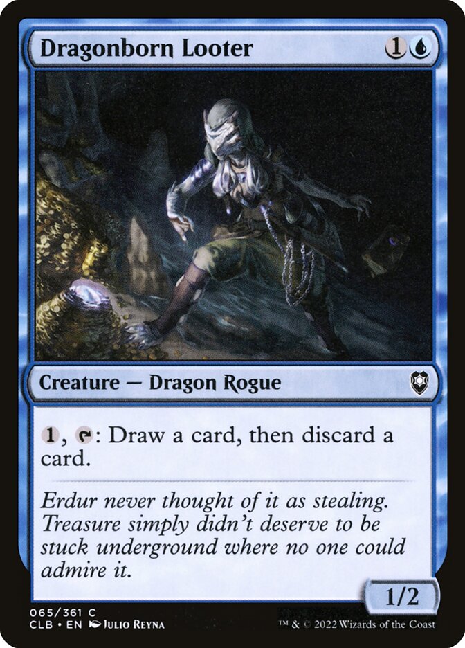Dragonborn Looter 65 (Commander Legends: Battle for Baldur's Gate)  - Foil | Good Games Adelaide SA