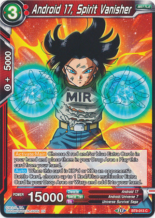 Android 17, Spirit Vanisher [BT9-013] | Good Games Adelaide SA