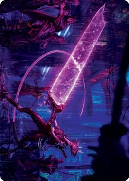 Enormous Energy Blade Art Card 16 (Art Series: Kamigawa: Neon Dynasty)  | Good Games Adelaide SA