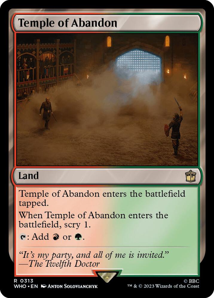 Temple of Abandon 313 (Universes Beyond: Doctor Who)  - Foil | Good Games Adelaide SA