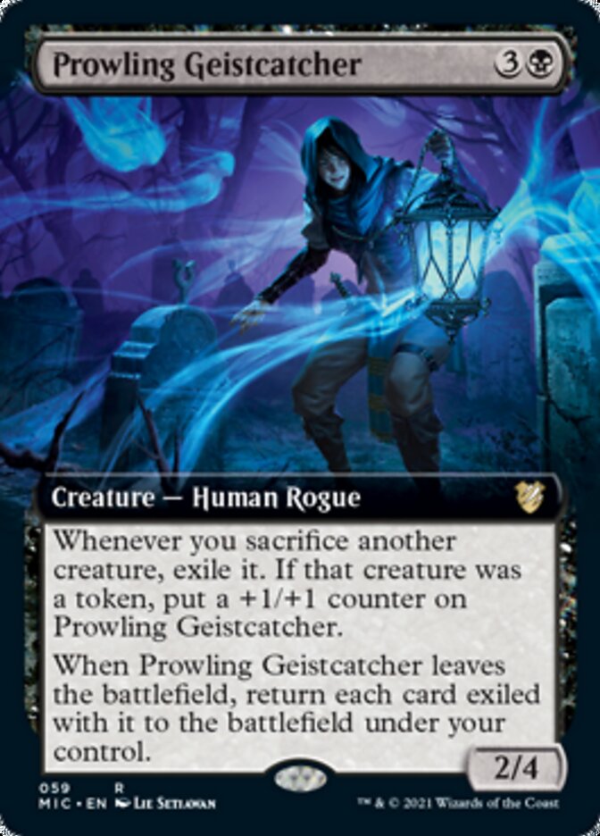 Prowling Geistcatcher (Extended) [Innistrad: Midnight Hunt Commander] | Good Games Adelaide SA