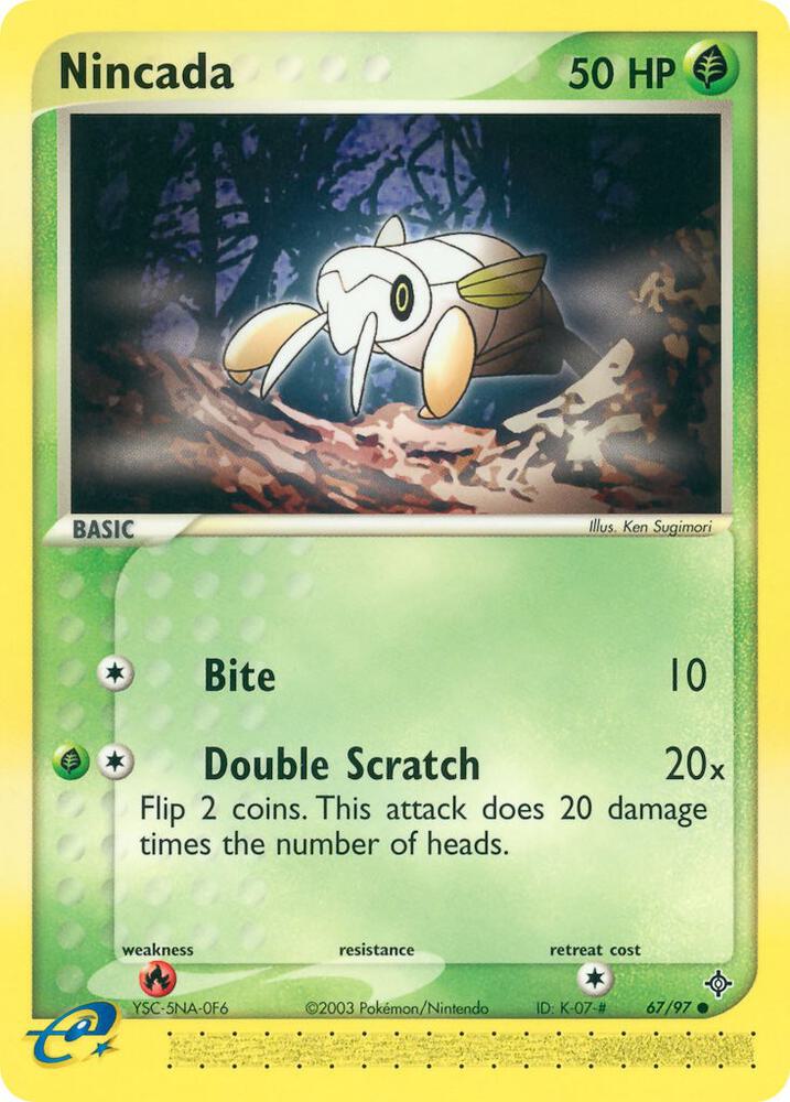 Nincada  67/97 (Dragon)  - Reverse Holofoil | Good Games Adelaide SA